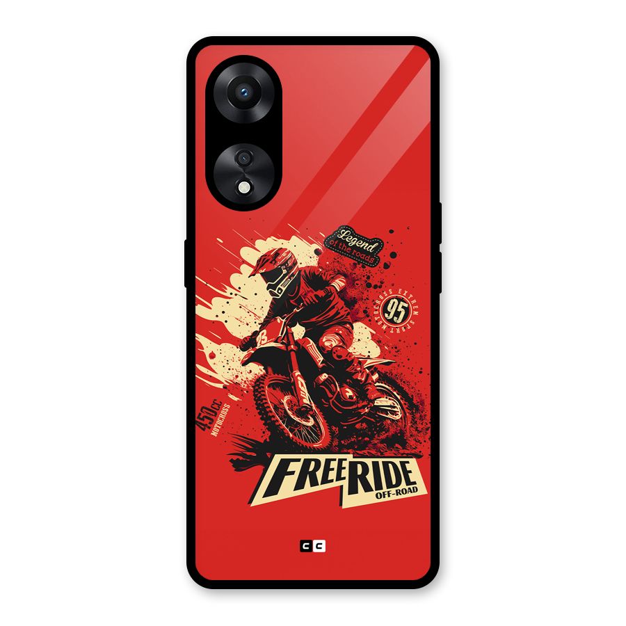 Free Ride Glass Back Case for Oppo A78