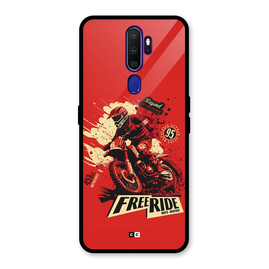 Free Ride Glass Back Case for Oppo A9 (2020)