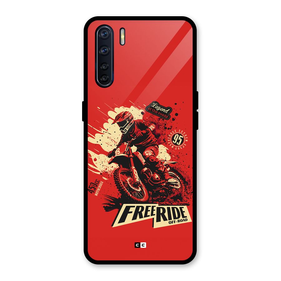 Free Ride Glass Back Case for Oppo F15
