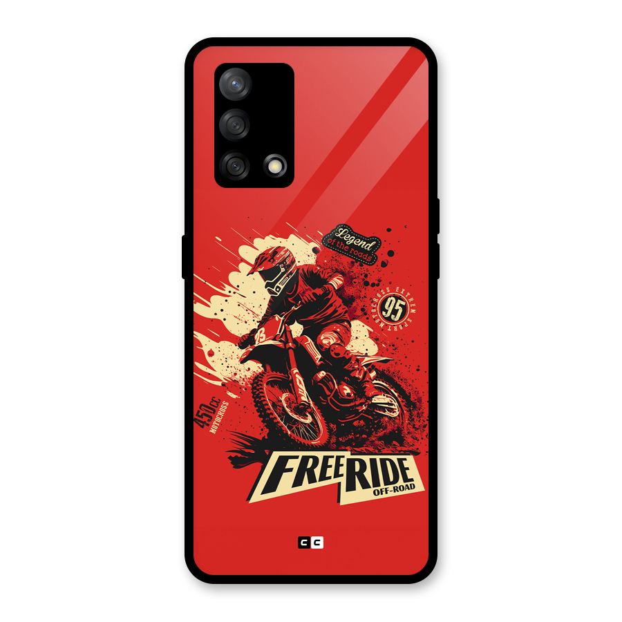 Free Ride Glass Back Case for Oppo F19