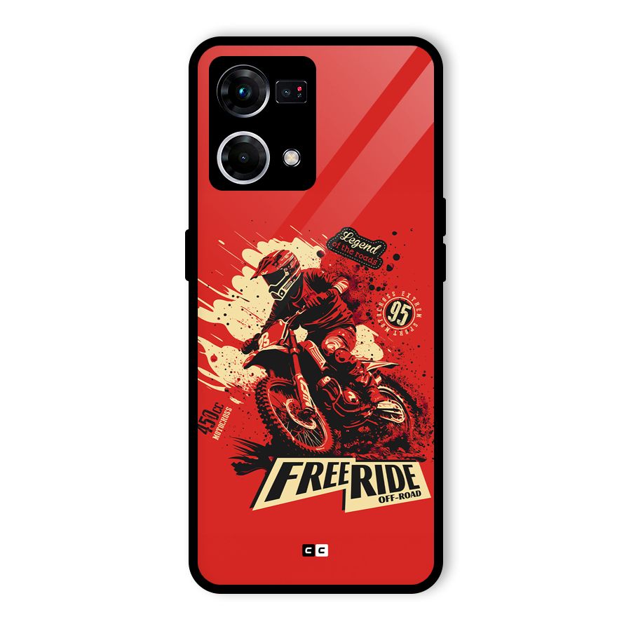 Free Ride Glass Back Case for Oppo F21 Pro 4G