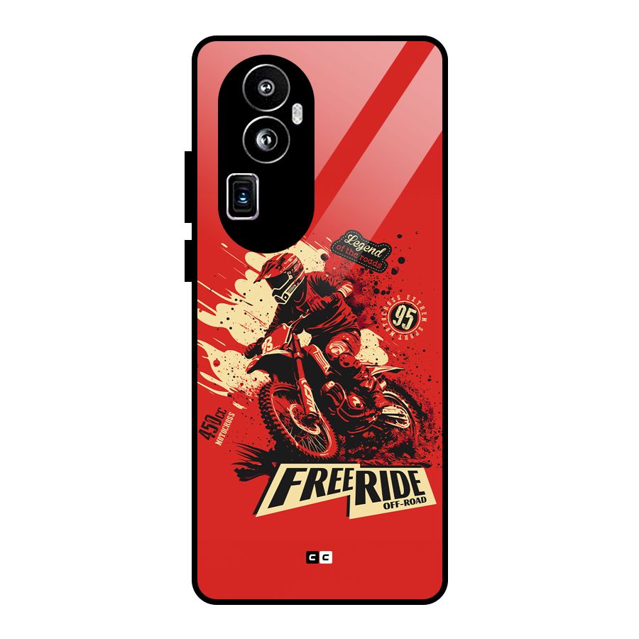 Free Ride Glass Back Case for Oppo Reno10 Pro Plus