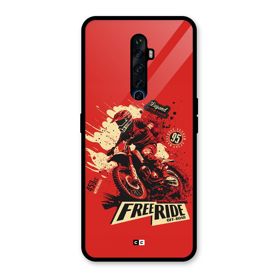 Free Ride Glass Back Case for Oppo Reno2 Z