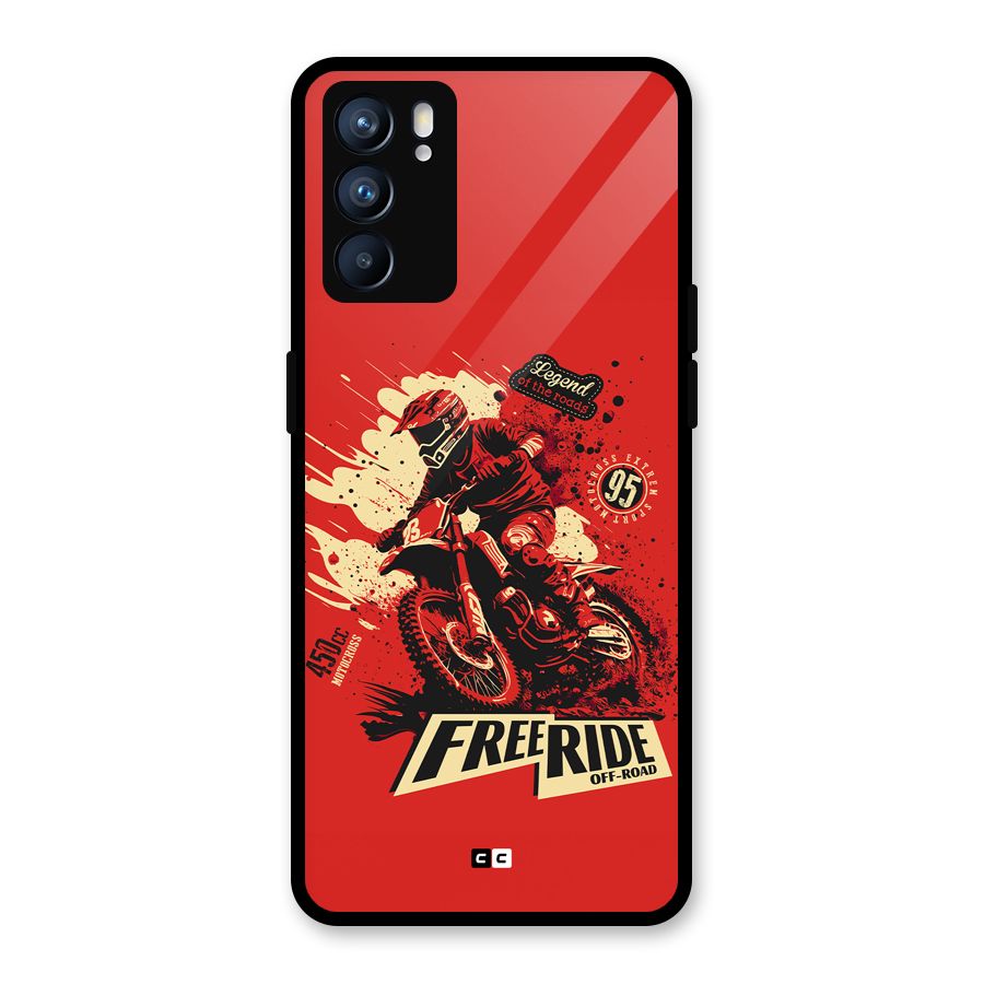 Free Ride Glass Back Case for Oppo Reno6 5G