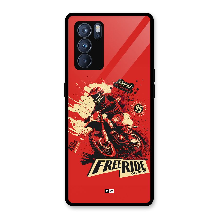 Free Ride Glass Back Case for Oppo Reno6 Pro 5G