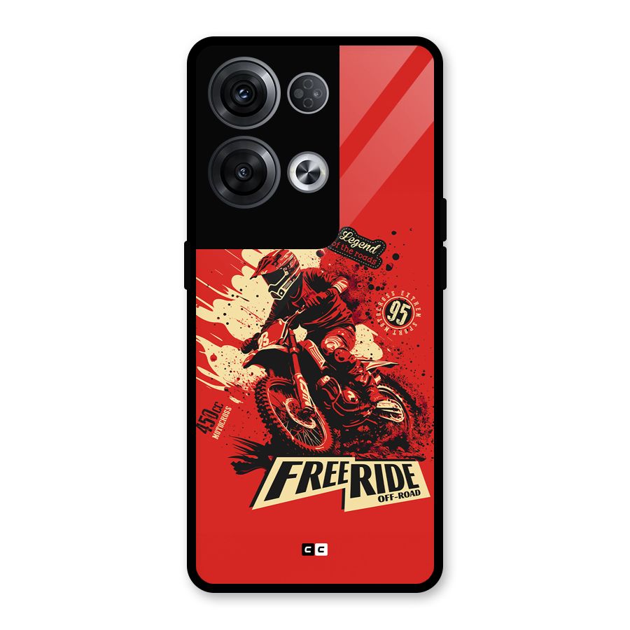 Free Ride Glass Back Case for Oppo Reno8 Pro 5G