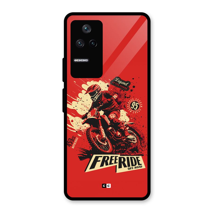 Free Ride Glass Back Case for Poco F4 5G