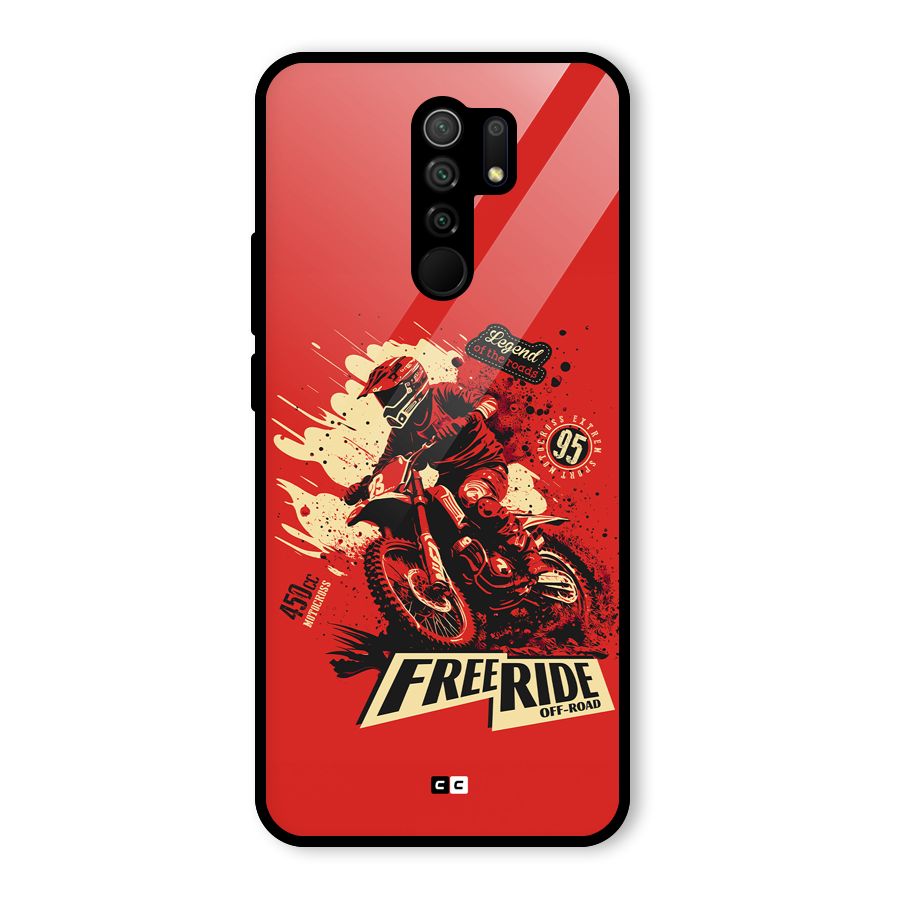Free Ride Glass Back Case for Poco M2