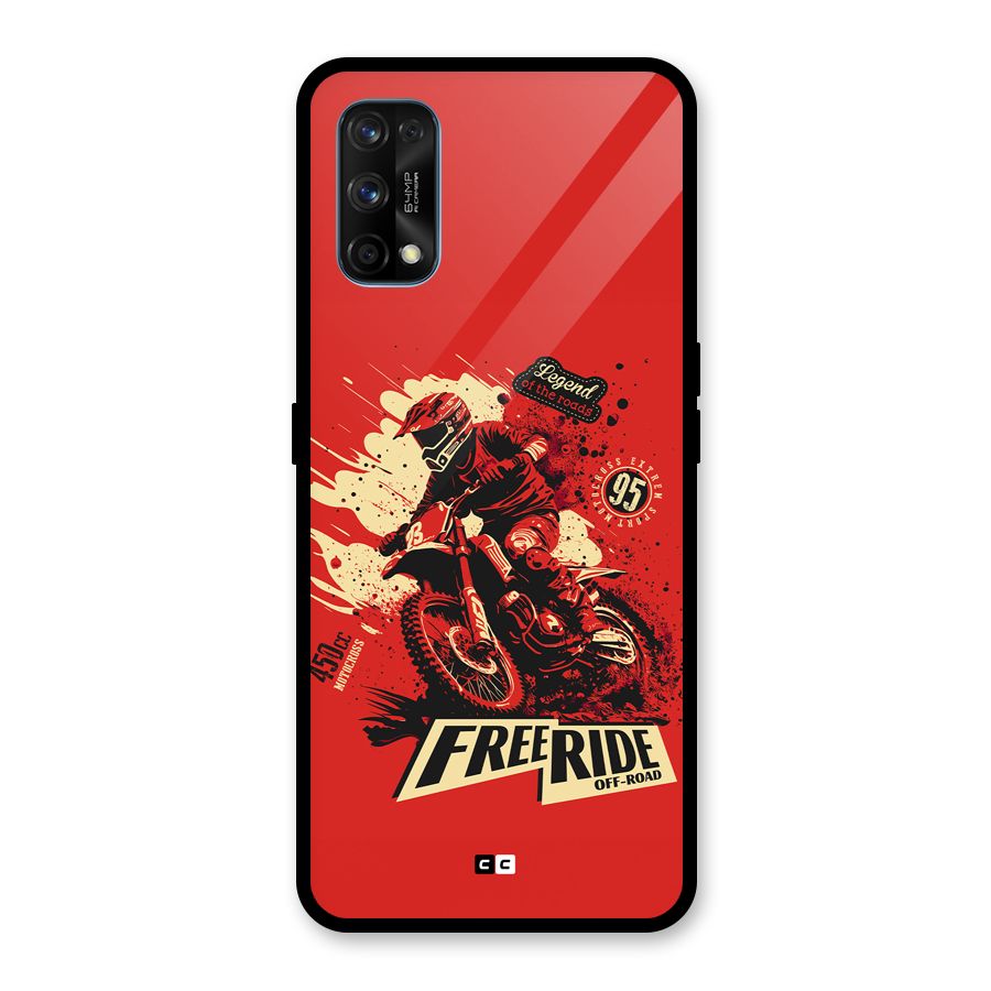 Free Ride Glass Back Case for Realme 7 Pro