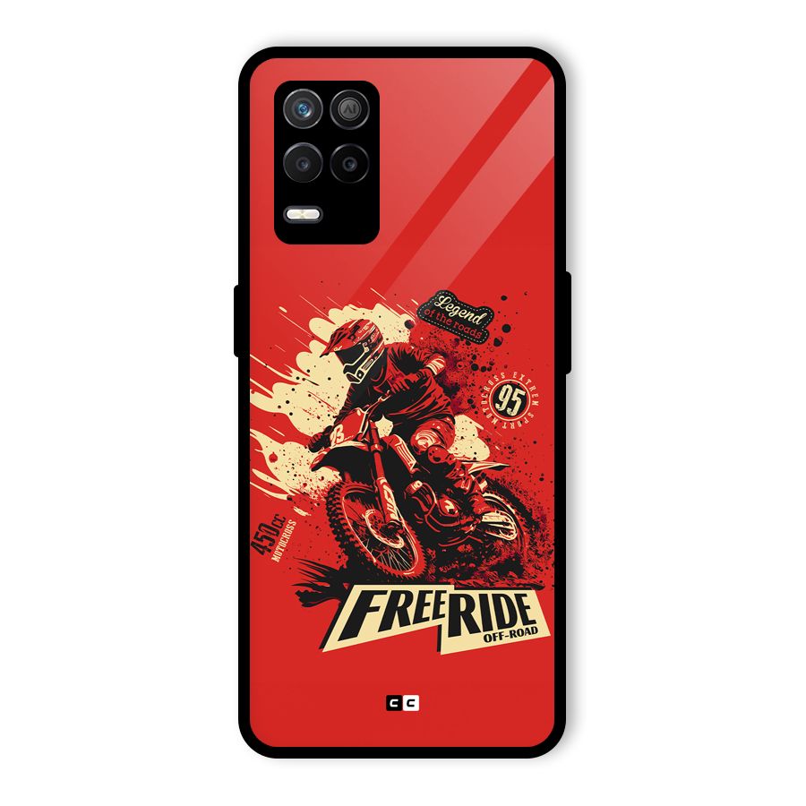 Free Ride Glass Back Case for Realme 8 5G