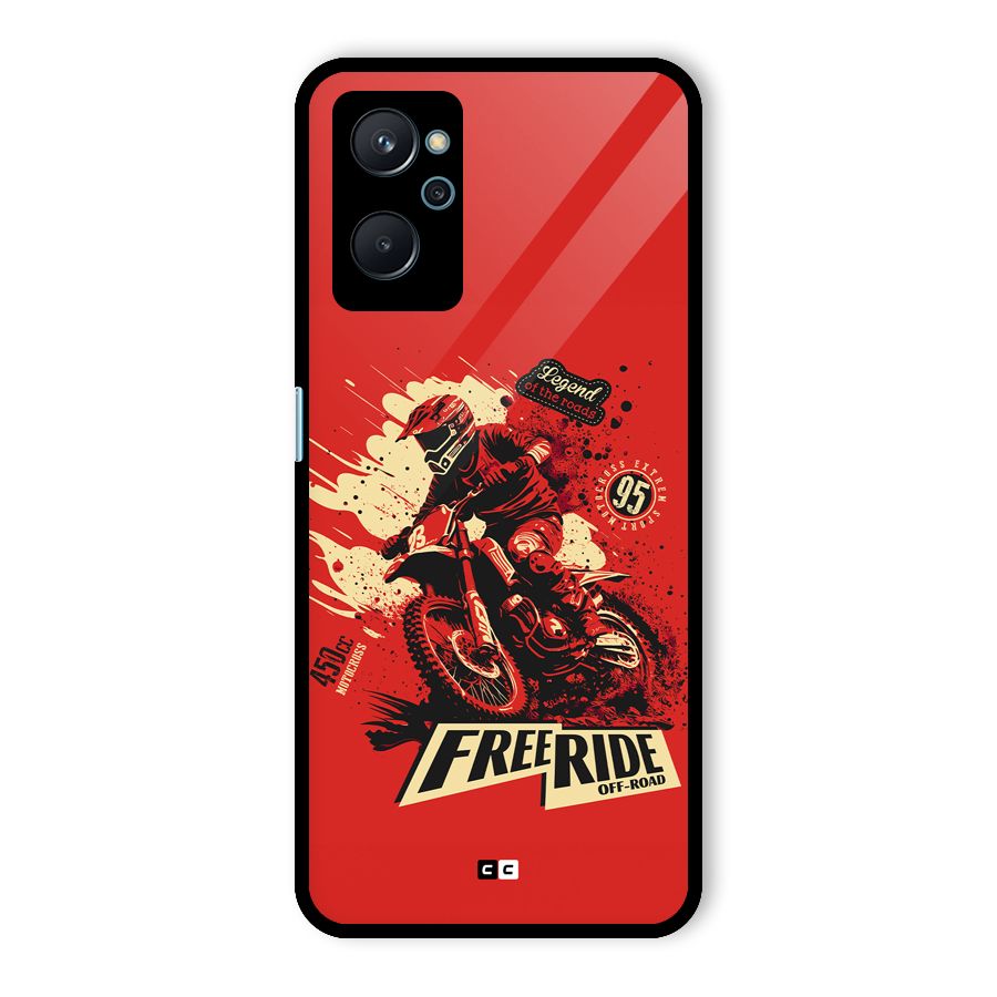 Free Ride Glass Back Case for Realme 9i