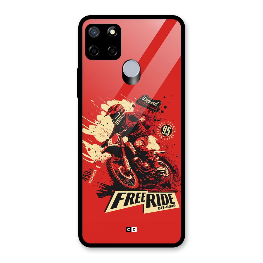 Free Ride Glass Back Case for Realme Narzo 20