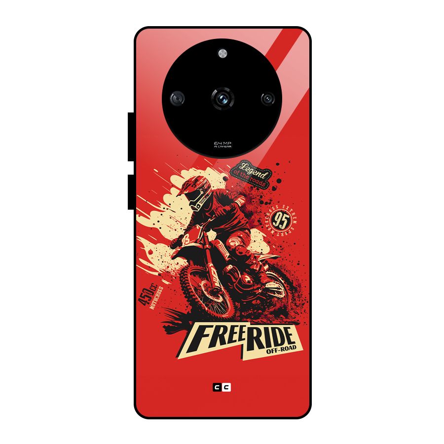 Free Ride Glass Back Case for Realme Narzo 60 5G