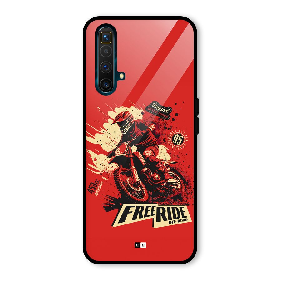 Free Ride Glass Back Case for Realme X3