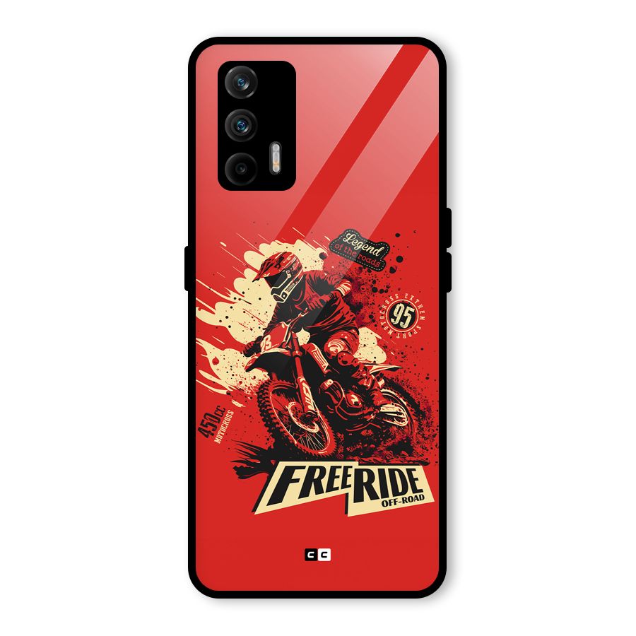 Free Ride Glass Back Case for Realme X7 Max