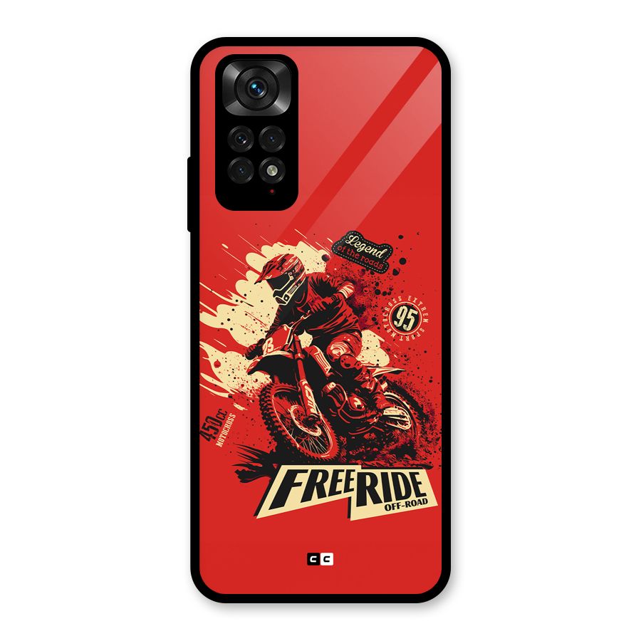 Free Ride Glass Back Case for Redmi Note 11