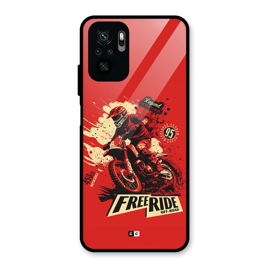 Free Ride Glass Back Case for Redmi Note 11 SE