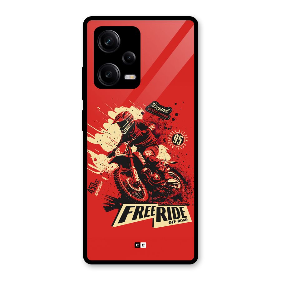 Free Ride Glass Back Case for Redmi Note 12 Pro