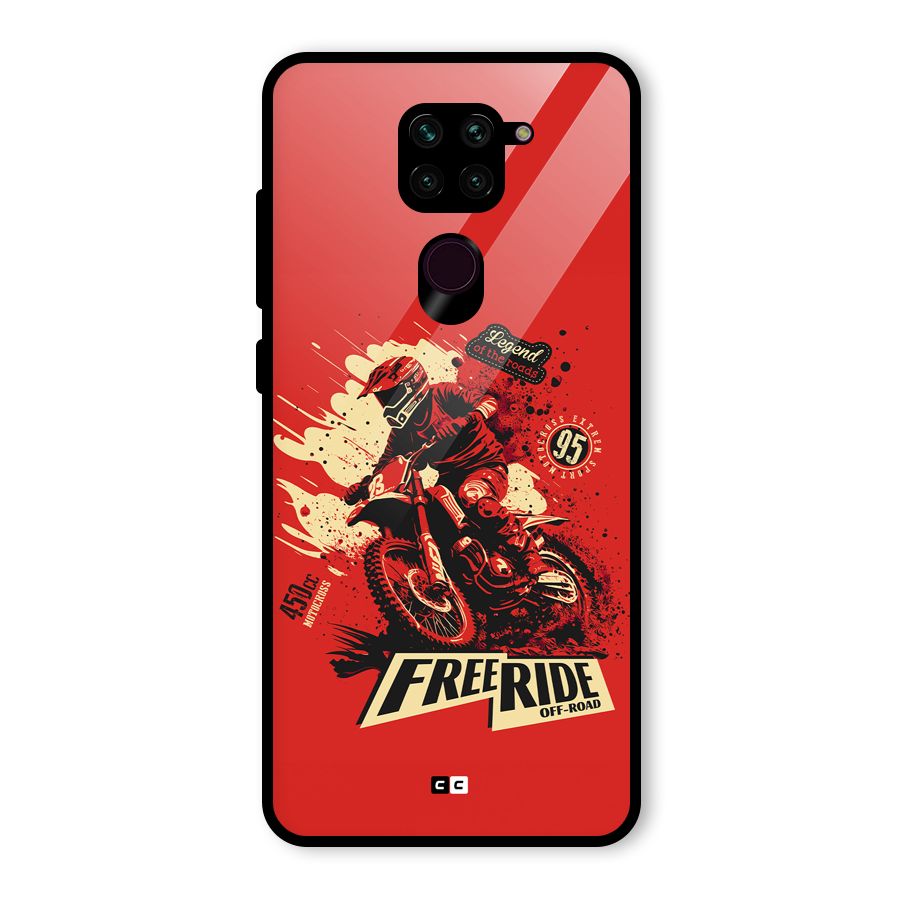 Free Ride Glass Back Case for Redmi Note 9