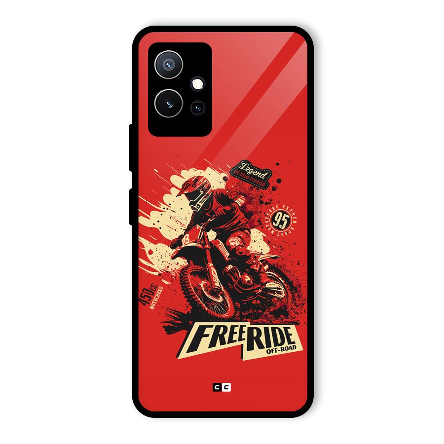 Free Ride Glass Back Case for Vivo T1 5G