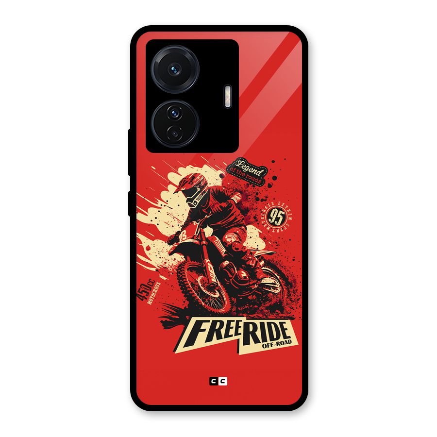 Free Ride Glass Back Case for Vivo T1 Pro
