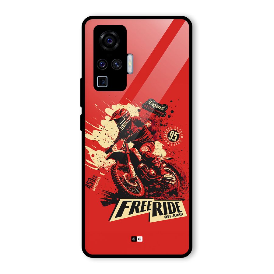 Free Ride Glass Back Case for Vivo X50 Pro