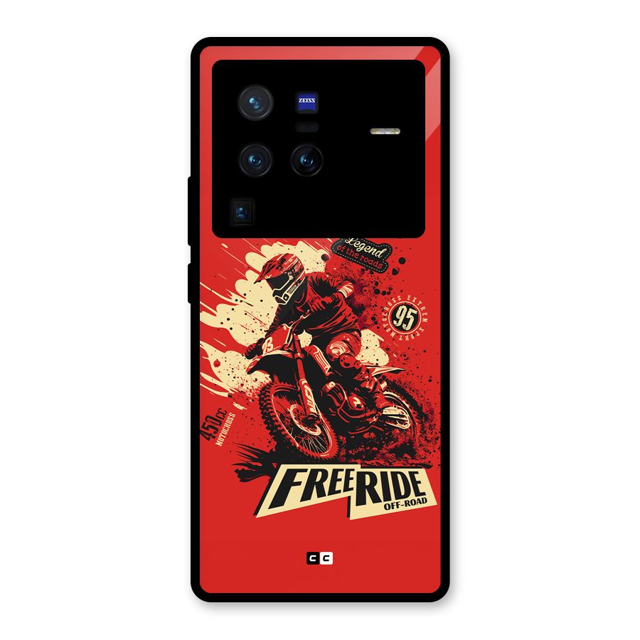 Free Ride Glass Back Case for Vivo X80 Pro