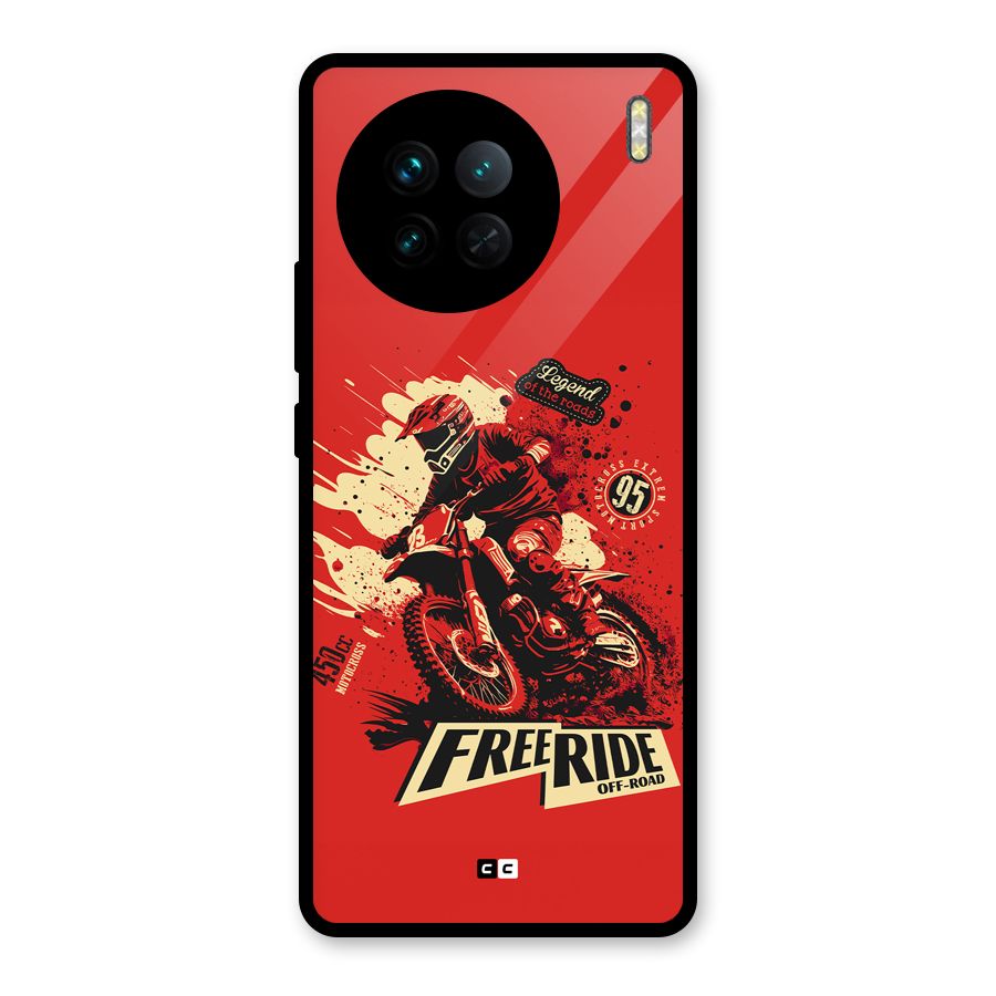 Free Ride Glass Back Case for Vivo X90