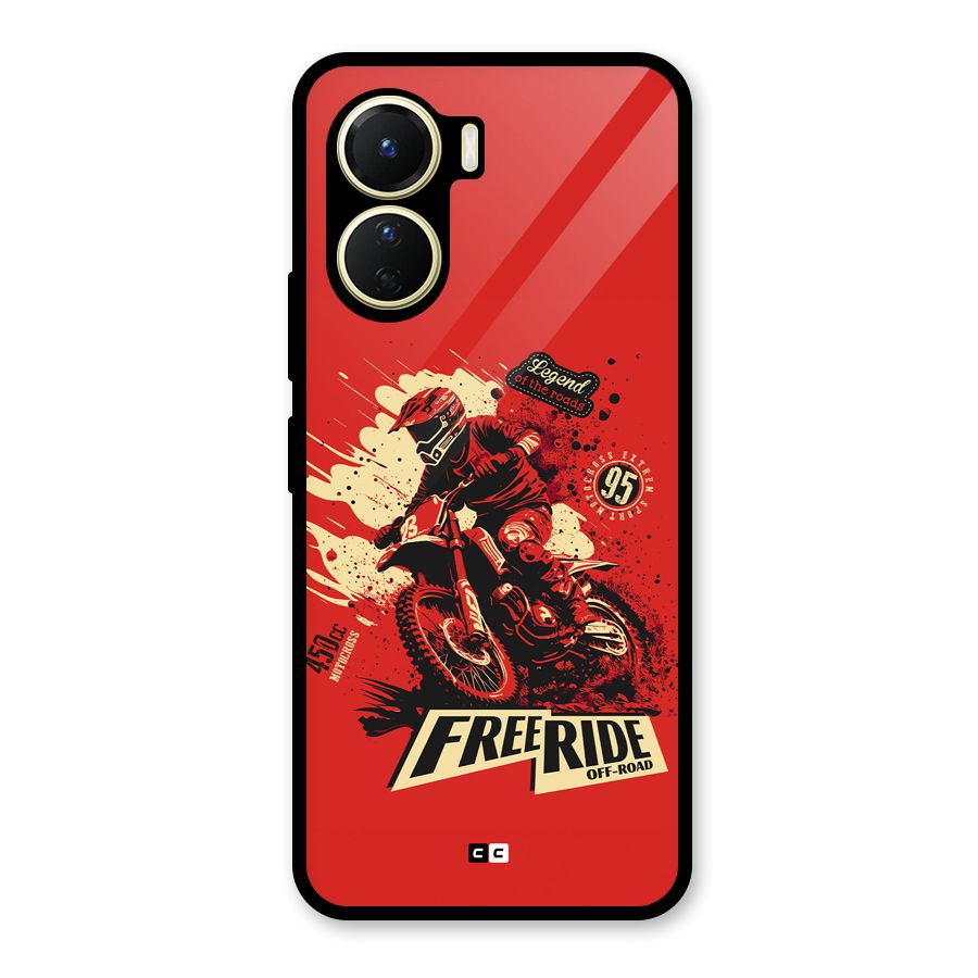 Free Ride Glass Back Case for Vivo Y16