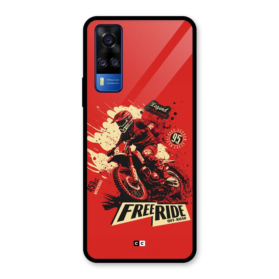 Free Ride Glass Back Case for Vivo Y31