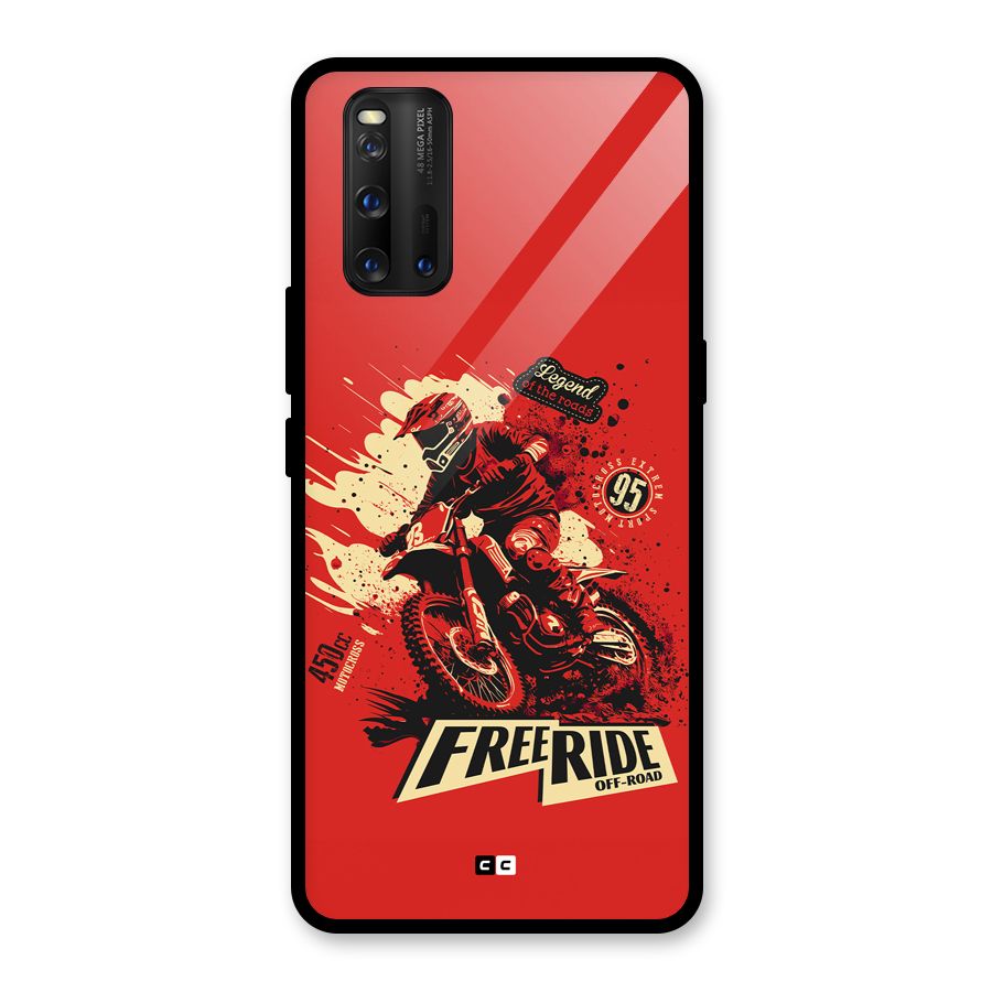 Free Ride Glass Back Case for Vivo iQOO 3