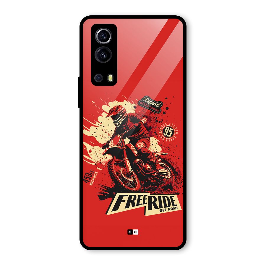 Free Ride Glass Back Case for Vivo iQOO Z3