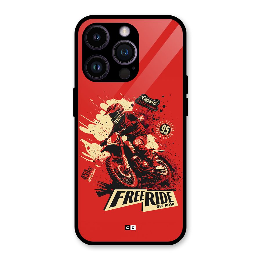 Free Ride Glass Back Case for iPhone 14 Pro