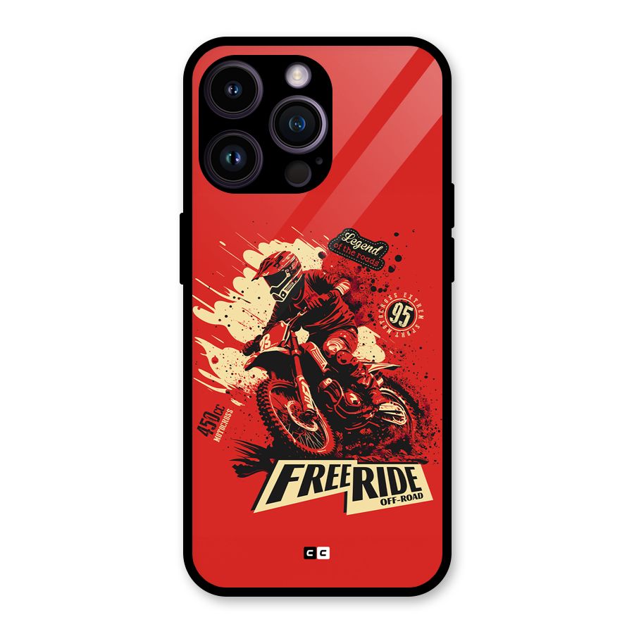 Free Ride Glass Back Case for iPhone 14 Pro Max