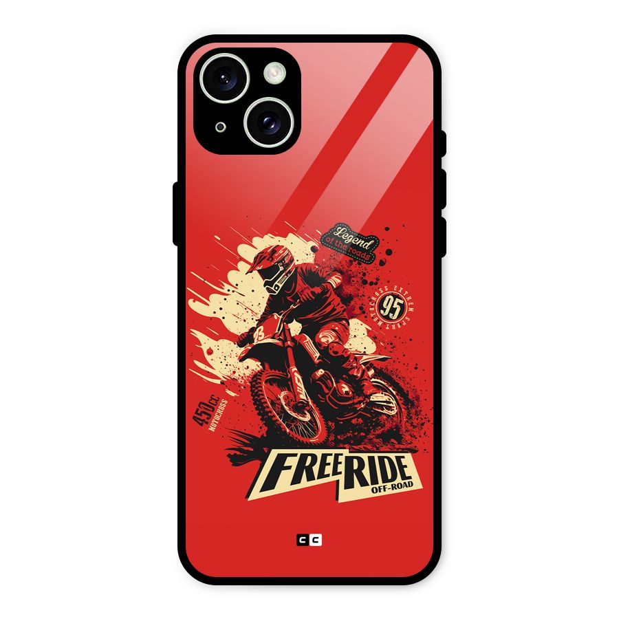 Free Ride Glass Back Case for iPhone 15 Plus