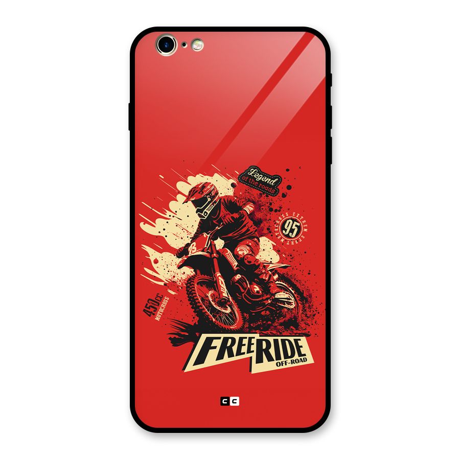 Free Ride Glass Back Case for iPhone 6 Plus 6S Plus
