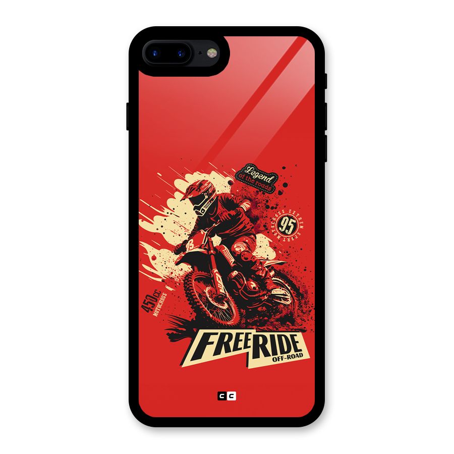 Free Ride Glass Back Case for iPhone 8 Plus