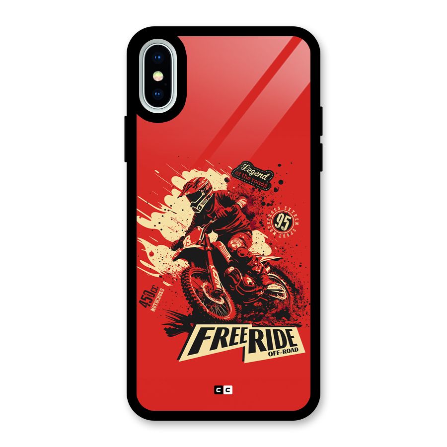 Free Ride Glass Back Case for iPhone XS