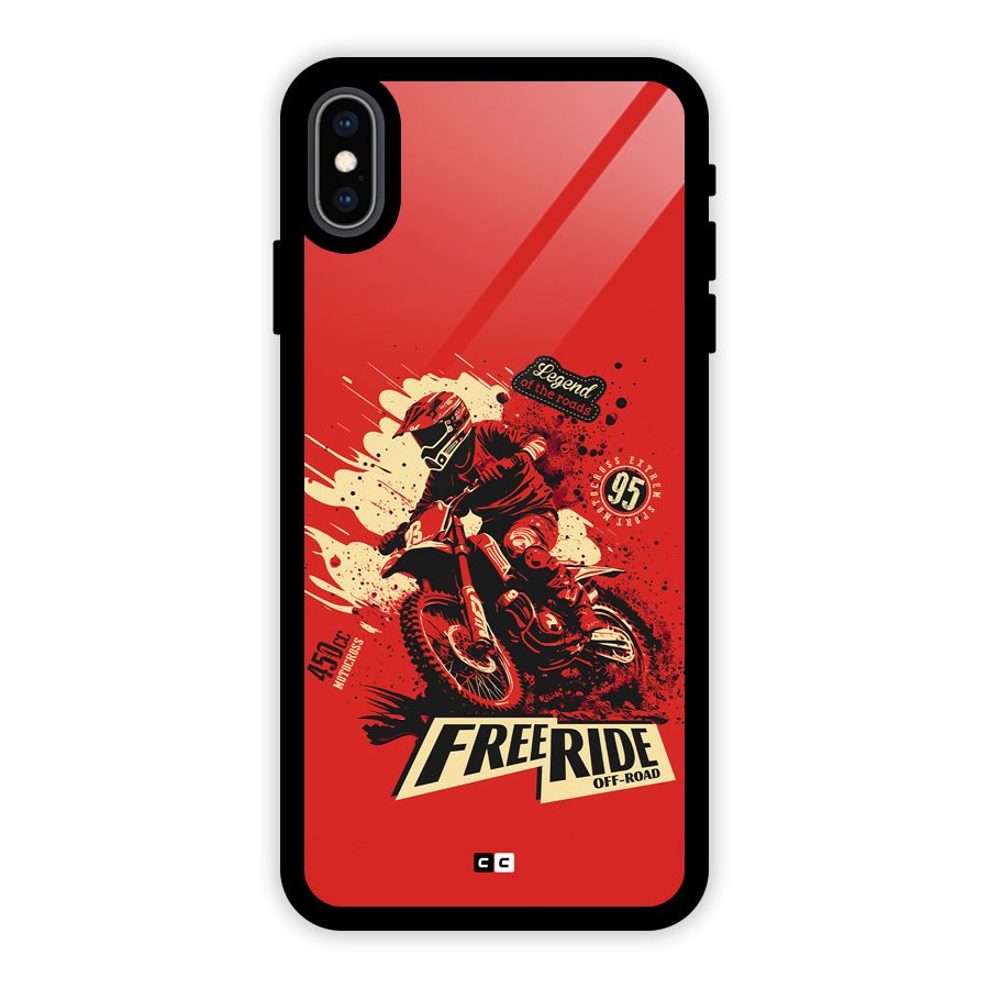 Free Ride Glass Back Case for iPhone XS Max