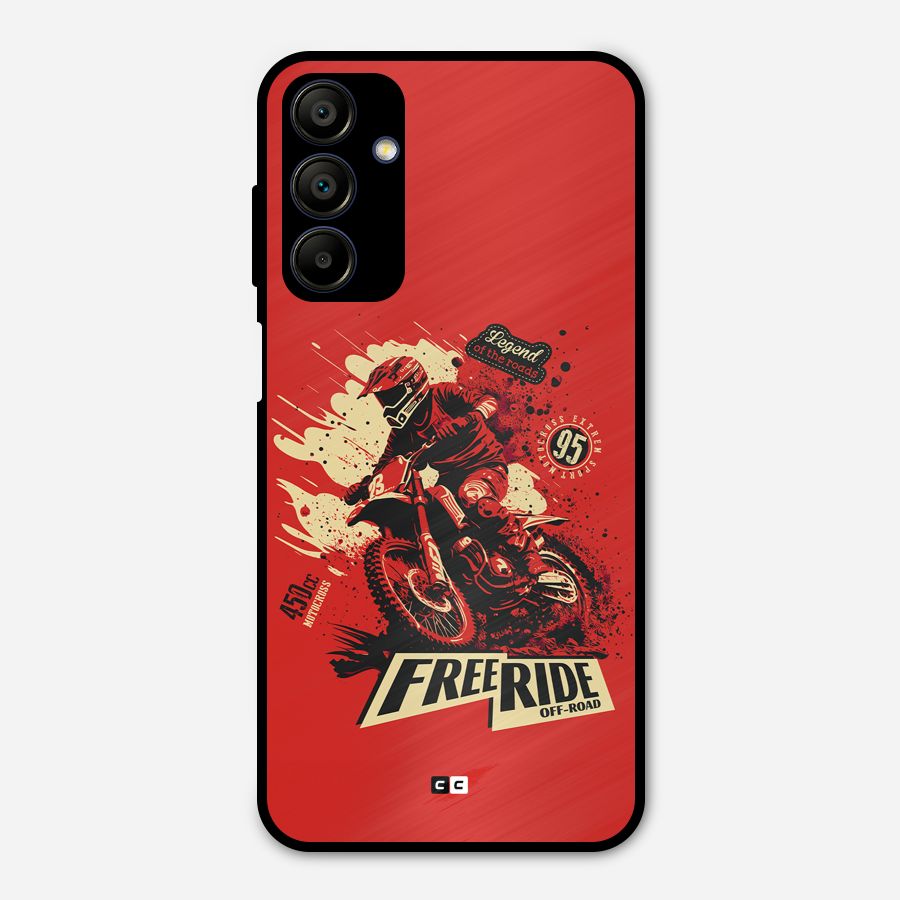 Free Ride Metal Back Case for Galaxy A15 5G