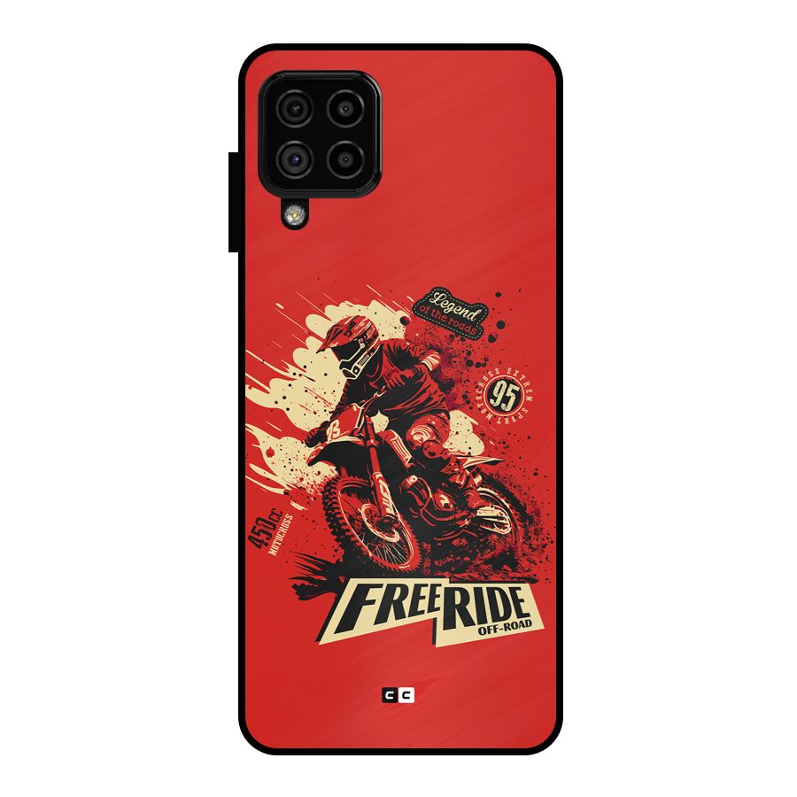 Free Ride Metal Back Case for Galaxy A22 4G