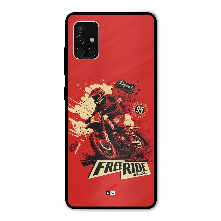 Free Ride Metal Back Case for Galaxy A51