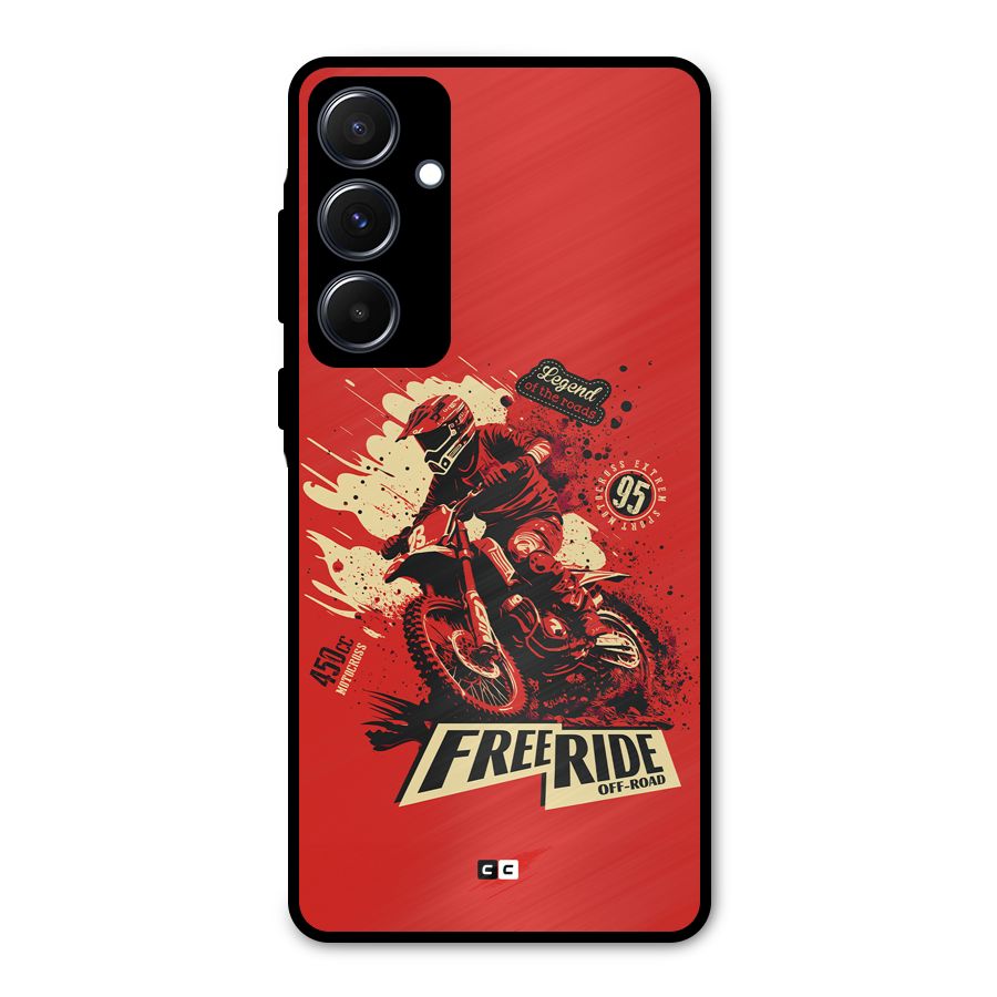 Free Ride Metal Back Case for Galaxy A55