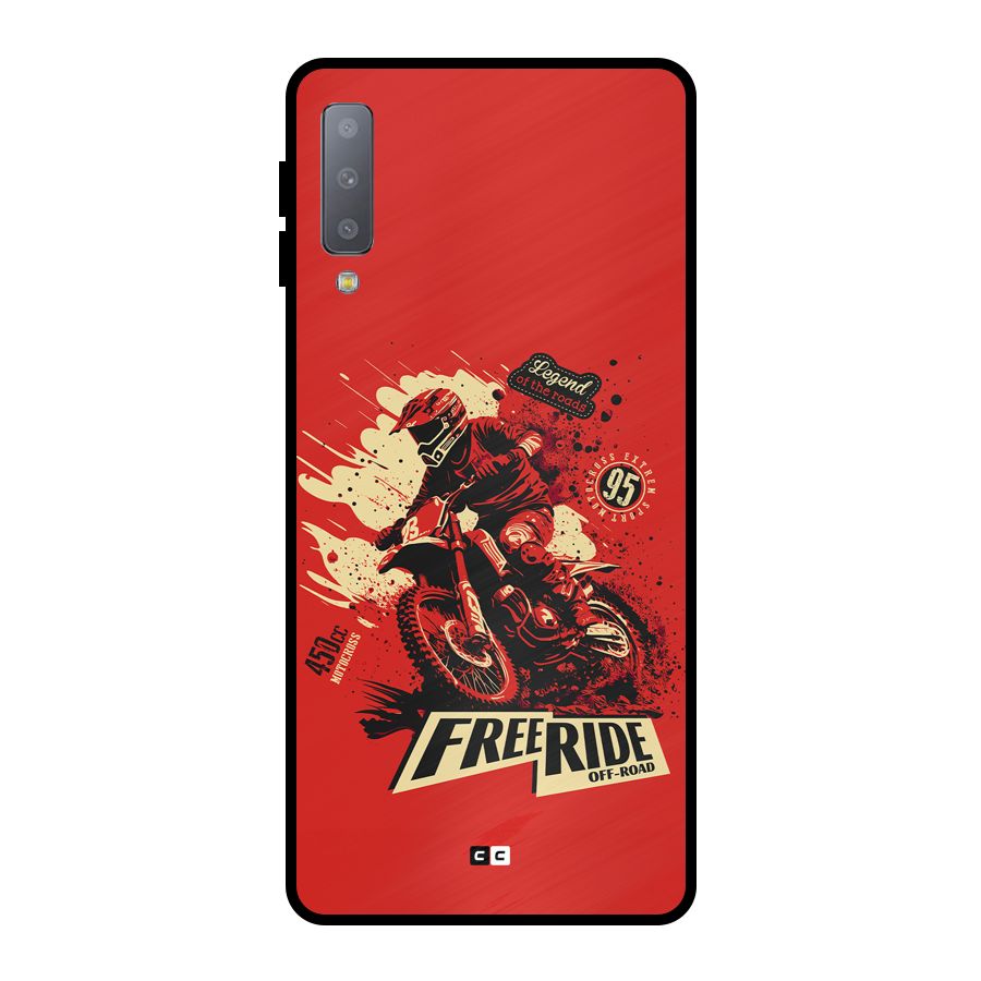 Free Ride Metal Back Case for Galaxy A7 (2018)