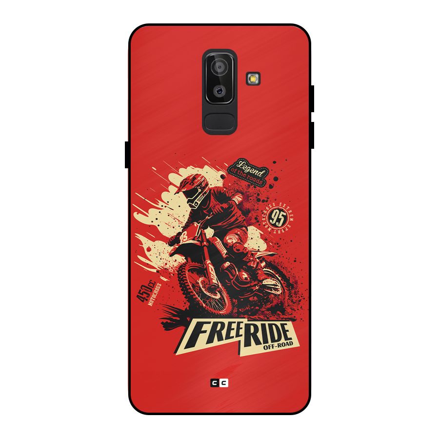 Free Ride Metal Back Case for Galaxy J8