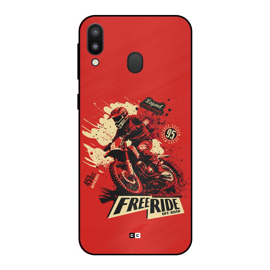 Free Ride Metal Back Case for Galaxy M20