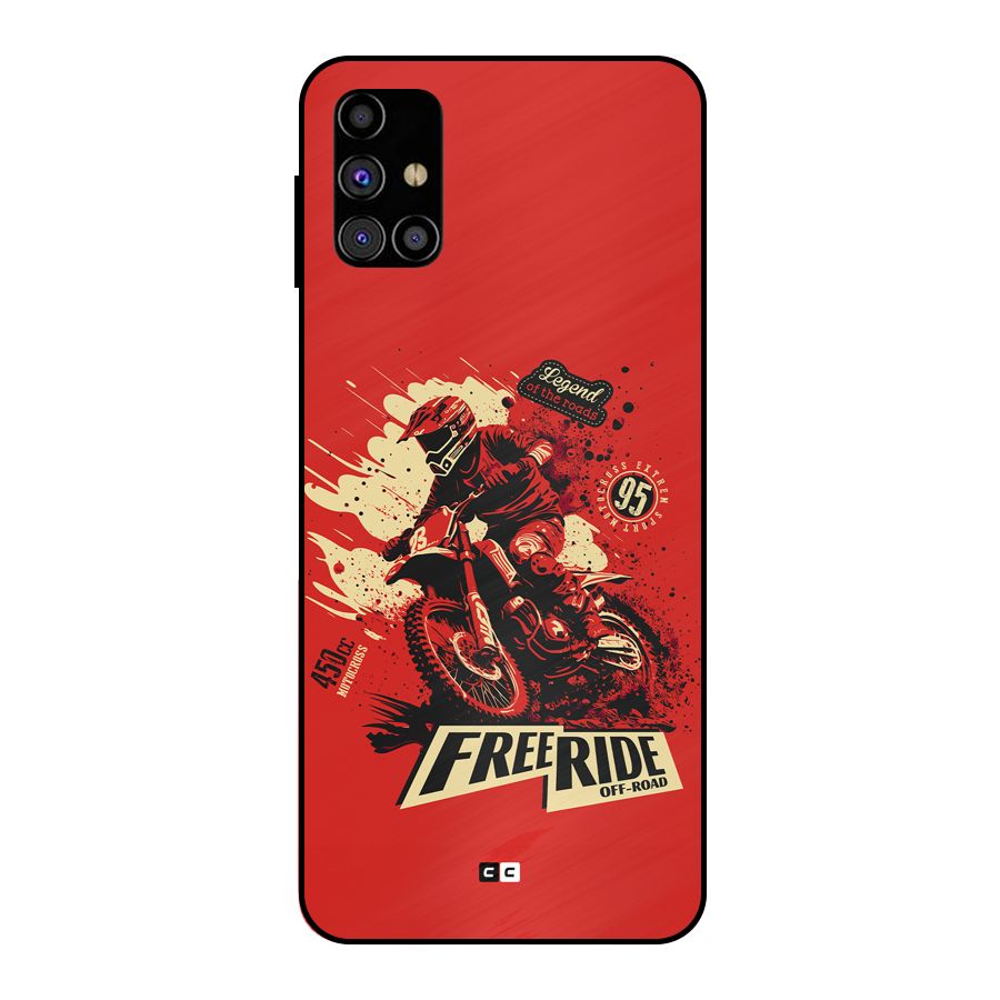 Free Ride Metal Back Case for Galaxy M31s