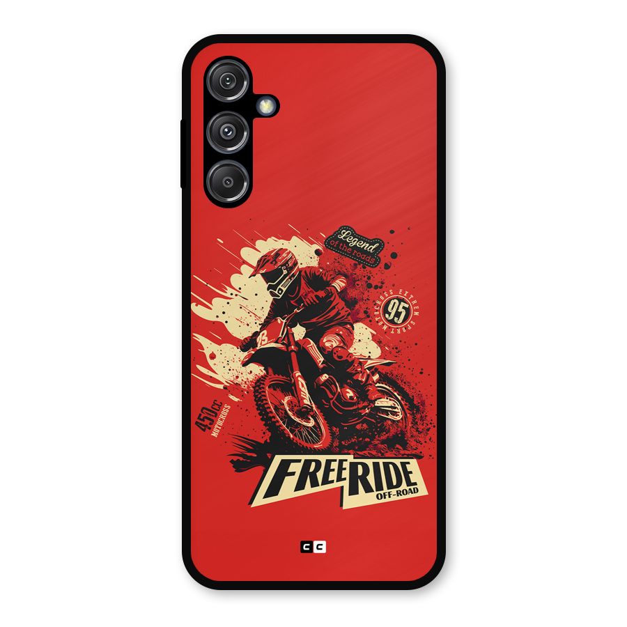 Free Ride Metal Back Case for Galaxy M34 5G