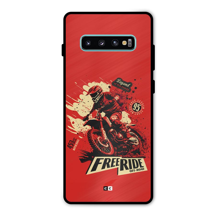 Free Ride Metal Back Case for Galaxy S10 Plus
