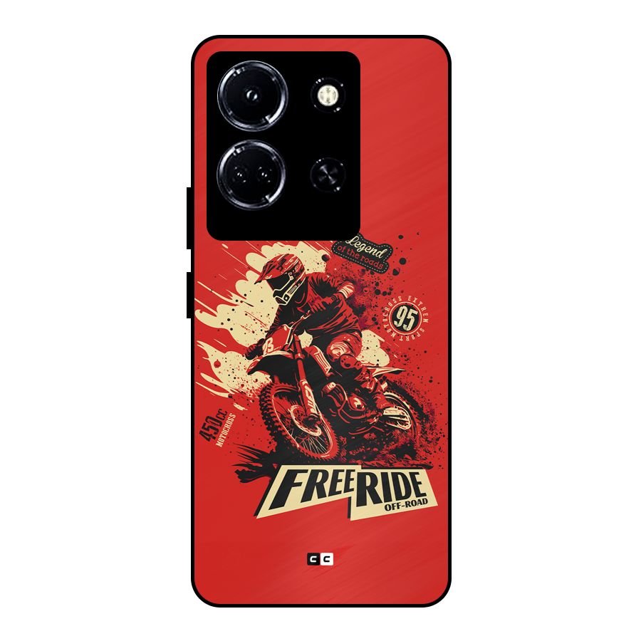 Free Ride Metal Back Case for Infinix Note 30 5G